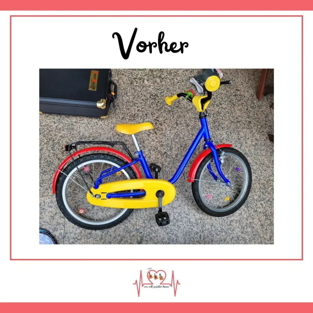Fahrrad vorher