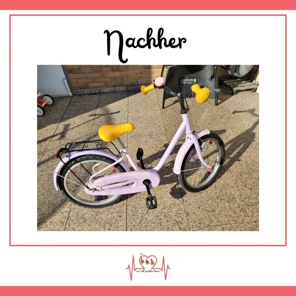 Fahrrad nachher